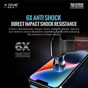 Protection d'écran X-ONE <span class=keywords><strong>incassable</strong></span> en polymère hybride résistant aux chocs 6X, film transparent HD compatible avec les coques pour iPhone 17 16 15 Pro Max - Product Image 2