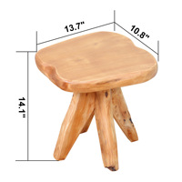 Tabouret en bois naturel sculpté à partir de racines d'arbre, banc artisanal, chaise en bois de souche, banc d'extérieur, tabouret en racines de cèdre