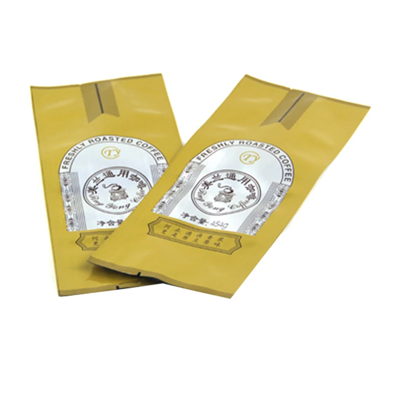 Zipper Top Sealing Food Packaging Laminated Aluminium Foil Heat Seal Aluminum Foil Mylar Pouches Bags Food Nut Coffee Packaging