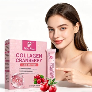 Boissons Solides Chinoises à Base d'Ingrédients Naturels, Complément Alimentaire, Poudre de Collagène Canneberge <span class=keywords><strong>Cerise</strong></span> <span class=keywords><strong>pour</strong></span> une Peau Éclatante et une Beauté Sublimée - Product Image 1