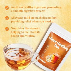 ชาเย็นสูตรสมุนไพรรักษา<span class=keywords><strong>แผล</strong></span>ใน<span class=keywords><strong>กระเพาะ</strong></span>อาหาร ผสมเห็ดหลินจือ กานพลู และซีบัคธอร์น แบบซองชา - Product Image 2