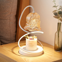 Brûleur de cire à base de métal chauffe-cire électrique moderne chauffe-cire bougies bougie chauffe-cire lampe chauffante avec bougie