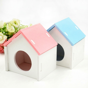 Mini casa para hámster, casa para mascotas de PVC, 9,8x7,7x10,9 cm, nido para animales pequeños de fácil limpieza - Product Image 1
