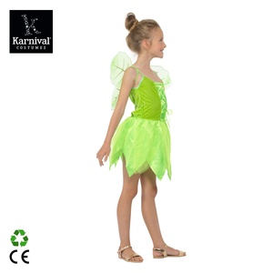 Disfraz de Hada del Bosque Tinker Bell, Vestido Verde con Alas y Pantalones para Niñas, Disfraces para Fiestas de Navidad y Carnaval - Product Image 3