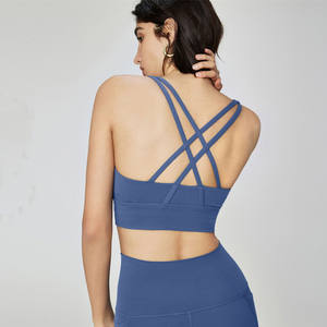 <span class=keywords><strong>NULS</strong></span> Débardeur de yoga <span class=keywords><strong>pour</strong></span> femme grande taille, style minimaliste, dos croisé, soutien-gorge de sport, absorption des chocs, maintien moyen, respirant, haut de fitness et de yoga - Product Image 6