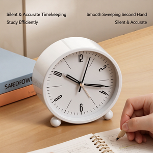 Horloge analogique pour enfants, dessin animé mignon, apprentissage précoce, <span class=keywords><strong>radio</strong></span> silencieuse, horloge de bureau pour enfants, alarme, veilleuse - Product Image 2