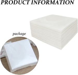 Serviettes en papier personnalisées 2 plis blanches pour boissons, serviettes de table pour restaurant, événement, bar, mariage, fête - Product Image 5