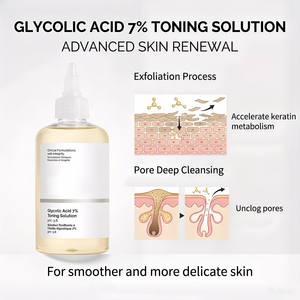 Aceite Facial de Ácido Glicólico Orgánico Natural para Renovar la Piel, Eliminar Manchas Oscuras y Unificar el Tono de Piel, para Rostro y Cuerpo, 240 ml, Suministro al por Mayor - Product Image 5