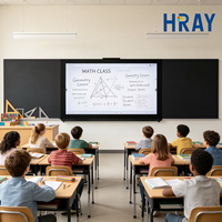 Pantalla de Enseñanza HRAY de 86 Pulgadas con Android 13.0, 32 GB, 178H, 178V, Ángulo de Visión Amplio, Wifi 2.4G y 5G, Bluetooth, Compatible con OEM y ODM