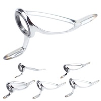 LINIX 6 #-20 # Guías de acero inoxidable Guías de mar Guías de caña de pescar Anillo Accesorios de herramientas de pesca de cerámica