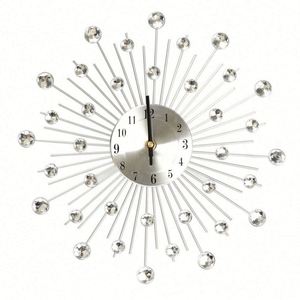 Juego de Relojes de Pared de Cuarzo de Plástico, Diseño Art Deco, Estilo Antiguo, Color Blanco, Moderno, con Movimiento Electrónico Silencioso - Product Image 1