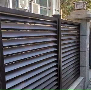 Hiện Đại Biệt Thự Xây Dựng Ngoài Trời Kim Loại Trang Trí Nhôm Riêng Tư Ngang Slat Hàng Rào Vườn Hàng Rào - Product Image 4