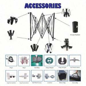 Carpa de Exhibición Resistente al Agua y al Viento para Interiores/Exteriores, Diseño Personalizado, Carpa Plegable de Playa con Paredes Laterales, Tamaños Personalizables - Product Image 4