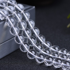 Đá tự nhiên sang trọng rõ ràng thạch anh giảm đá Loose hạt 4/6/8/10/12mm đồ trang sức làm - Product Image 2