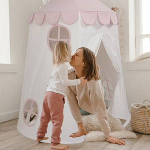 Maison de jeu intérieure pour enfants, <span class=keywords><strong>tipi</strong></span> avec fenêtres, grande tente pour enfants de 3 ans et plus, meubles de chambre pour enfants - Product Image 2