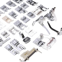 CY-032 Kit de Pieds Presseurs (32 Pièces) pour Machine à Coudre Domestique avec Boîte pour Brother Singer Janome