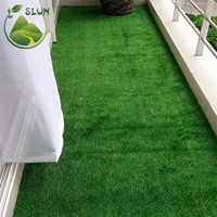 Gazon synthétique vert de haute qualité garantie SLUN, tapis de gazon artificiel pour mur décoratif