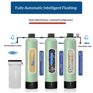 Addolcitore d'Acqua, Attrezzatura per Trattamento Acque, Filtro con Sabbia di Quarzo, Carbone Attivo, Resina, Fibra di Vetro, Ferro e Manganese - Product Image 3