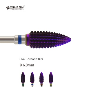 Brocas Tornado Ovaladas de 6.0mm con Recubrimiento Morado, Herramienta de Alta Calidad para Remover Gel, Esencial para Manicura y Pedicura, Brocas para Belleza de Uñas - Product Image 2