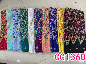 Nuovi lacci in cotone nero africano tessuto di pizzo secco chimico di buona qualità merletto in Voile svizzero - Product Image 4