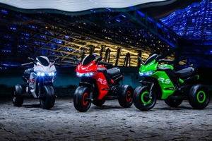 Motocicleta eléctrica todoterreno recargable de tres ruedas extragrande para niños y niñas, para que los bebés se diviertan y conduzcan. - Product Image 5