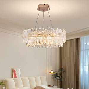 Modern Luxury Crystal Round Chandelier LED Multi Head <b>Ceiling</b> <b>Light</b> For Living Room Villa Hotel Wedding Hall - Product Image 2
