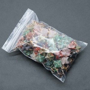 Boucles d'oreilles pour femmes enveloppées dans un pendentif étoile en cristal naturel, fil d'or, mode populaire, bijoux faits à la main - Product Image 5