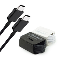 Cable tipo C para Samsung Cable tipo C a tipo C Cargador para Samsung Galaxy S20 S21 S22 Note10 Cable DE LA USB-C para Samsung S21 S21 +