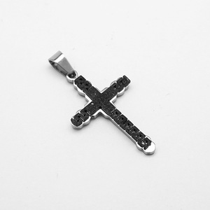 Cruz <span class=keywords><strong>gran</strong></span> pared <span class=keywords><strong>patrón</strong></span> religioso anti no deslustre impermeable Acero inoxidable moda joyería colgante collares hombres al por mayor - Product Image 6