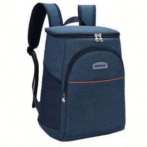 Sac à dos de pique-nique Oxford personnalisé avec logo, vente en gros, sac à bandoulière portable imperméable et isolé avec fermeture éclair pour l'extérieur - Product Image 2