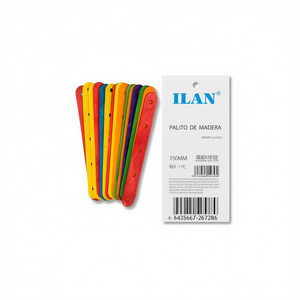 ไม้ไอศกรีม ILAN แบบมีรู ขนาด 150 มม. ชุด 15 ชิ้น สำหรับงานประดิษฐ์ - Product Image 2