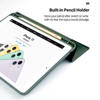Étui pour tablette en cuir pliable fin et élégant avec logo personnalisable pour iPad 7/8/9 Gen 2019/2020/2021 10,2 pouces