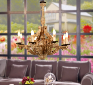 Vendita calda americano retrò sala da pranzo soggiorno camera da letto antico lampadario <span class=keywords><strong>in</strong></span> <span class=keywords><strong>legno</strong></span> massello - Product Image 3