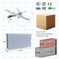 AiJH Rc Avion Mousse Pesawat Terbang Avion Avion à distance Aviones De Espuma Uzaktan Kumandal Ucak Avion Control Remoto