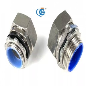 Konektor ketat cairan tipe sudut selang seng sesuai konektor konduit fleksibel - Product Image 1