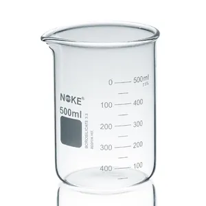 laboratory supplies glassware custom beaker mug borosilicate glass low form beaker manufacturers with graduation handle