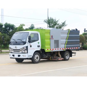รถดูดฝุ่นดงเฟิง 3 ตัน 4 ตัน 5 ตัน รถกวาดถนน 4x2 สำหรับขาย - Product Image 1