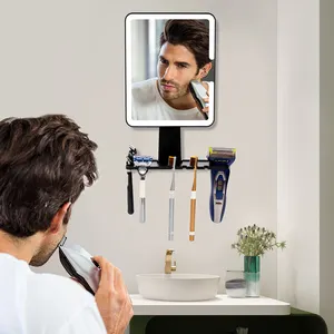 Kaca pembesar kamar mandi persegi pencahayaan Led cermin rias Promosi pencahayaan dinding terpasang