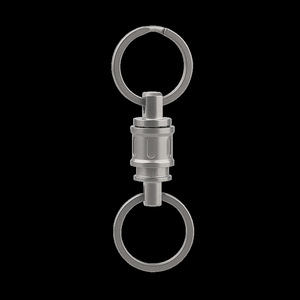 Titanium alloy anti-detachment quick-release <b>car</b> <b>key</b> <b>ring</b> connector buckle two-way universal <b>ring</b> male and female buckle EDC - Product Image 2