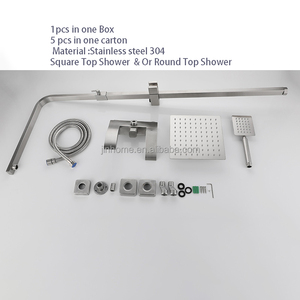 Ensemble <span class=keywords><strong>de</strong></span> robinetterie <span class=keywords><strong>de</strong></span> douche <span class=keywords><strong>de</strong></span> luxe certifié CE, en acier inoxydable 304 brossé, vente en gros d'usine - Product Image 6