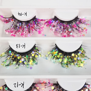 2024 Nhãn Hiệu Riêng Chồn Lông Mi Đầy Màu Sắc Đầy Đủ Dải Lash Mở Rộng Bán Buôn Rhinestone Mắt Lash Dải Với Màu Sắc - Product Image 4