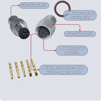 Câble industriel personnalisé M8 4P A/D Code IP67 / 2Pin~5Pin 24~30AWG pour l'automatisation industrielle / les capteurs / la robotique / le Fieldbus / le Fast Ethernet