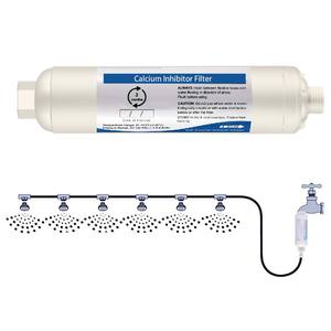 Filterwell Système de brumisation de jardin extérieur Nettoyeur de buse Inhibiteur de calcium en ligne Filtre en plastique pour brumisateur - Product Image 1