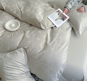 Juego de ropa de cama de Hotel, colecciones de juegos de cama de Jacquard de alta calidad personalizadas, juego de edredón de lujo - Product Image 4