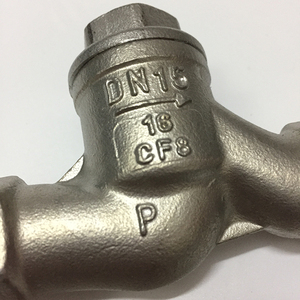 Válvula de Retención Manual de Acero Inoxidable CF8 BSP de 1/2 pulgada, Tipo Swing, para Temperaturas Medias, 16 Vías - Product Image 1
