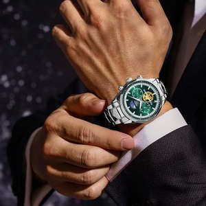 Reloj de Cuarzo NIBOSI 2656 para Hombre con Logotipo Personalizado, Correa de Acero de Lujo, Luminoso, Resistente al Agua, Cronógrafo, Envío Gratis, Reloj de Negocios - Product Image 5