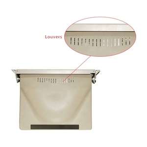 17 "cơ giới xe buýt lật xuống màn hình DC12V 24V Caravan van TV màn hình tự động xe LCD có thể gập lại phương tiện truyền thông máy nghe nhạc xe buýt mái màn hình - Product Image 3