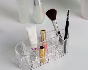 Venta al por mayor de fábrica personalizado transparente acrílico maquillaje cepillo organizador cuidado cosmético caja de almac - Product Image 2