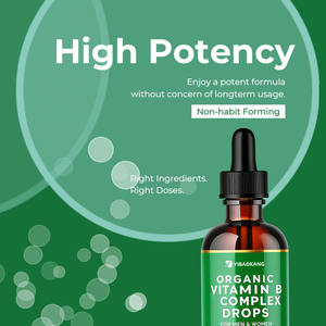 Gocce di Complesso Vitaminico <span class=keywords><strong>B</strong></span> Organico Personalizzate Energia Naturale Miglioramento di Concentrazione Memoria Umore Supporto Immunitario per Uomini e Donne - Product Image 6