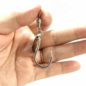 8064 5x Hoge Sterkte Haak Spinner Haak Vissen Lager Draaibare Assist Jig Haak Met Lepel - Product Image 6